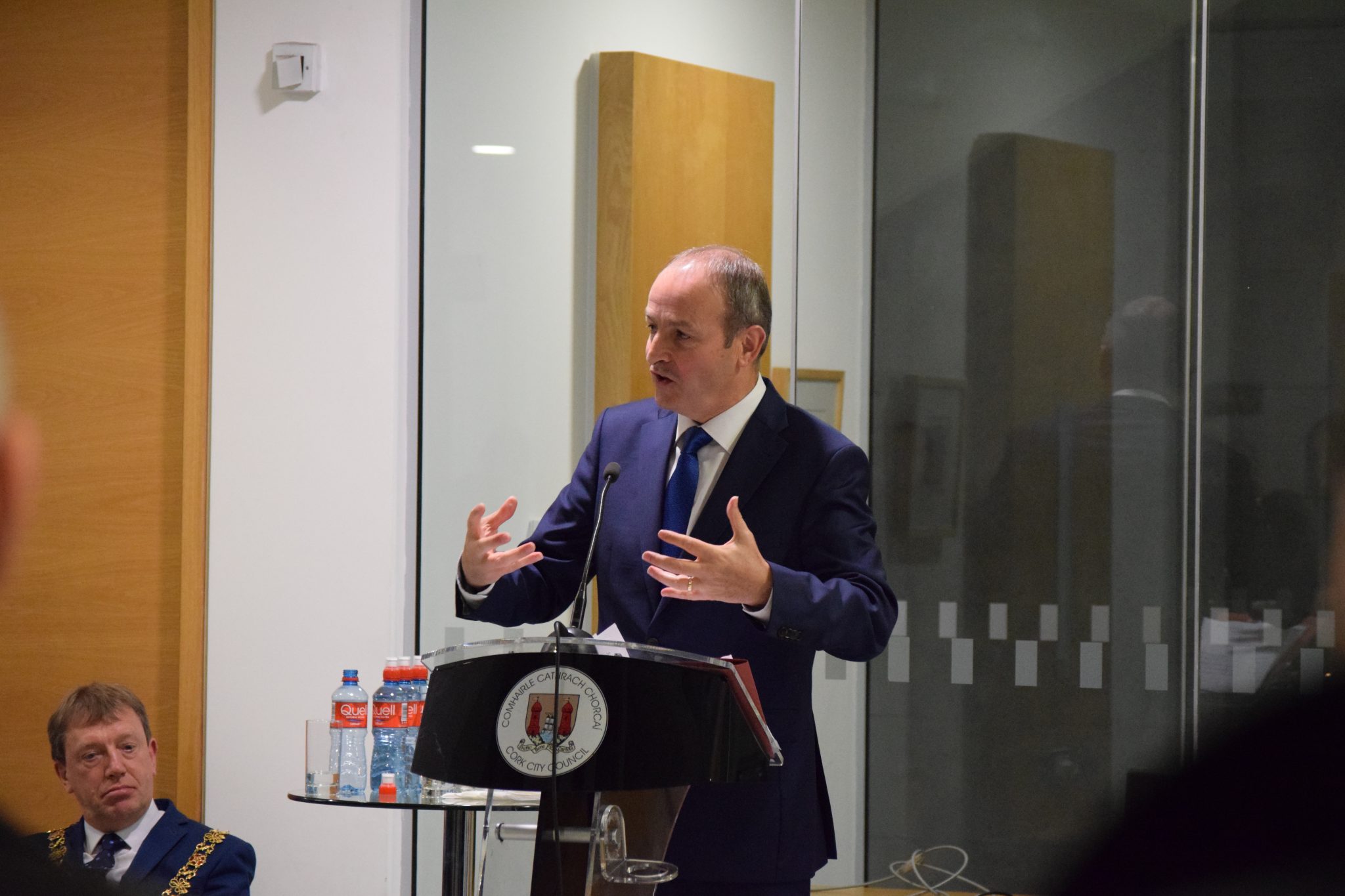 deputy micheal martin TD launches the CAA 2017 architecture exhibition