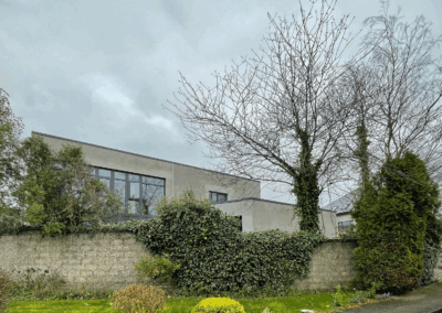 passive house near tree