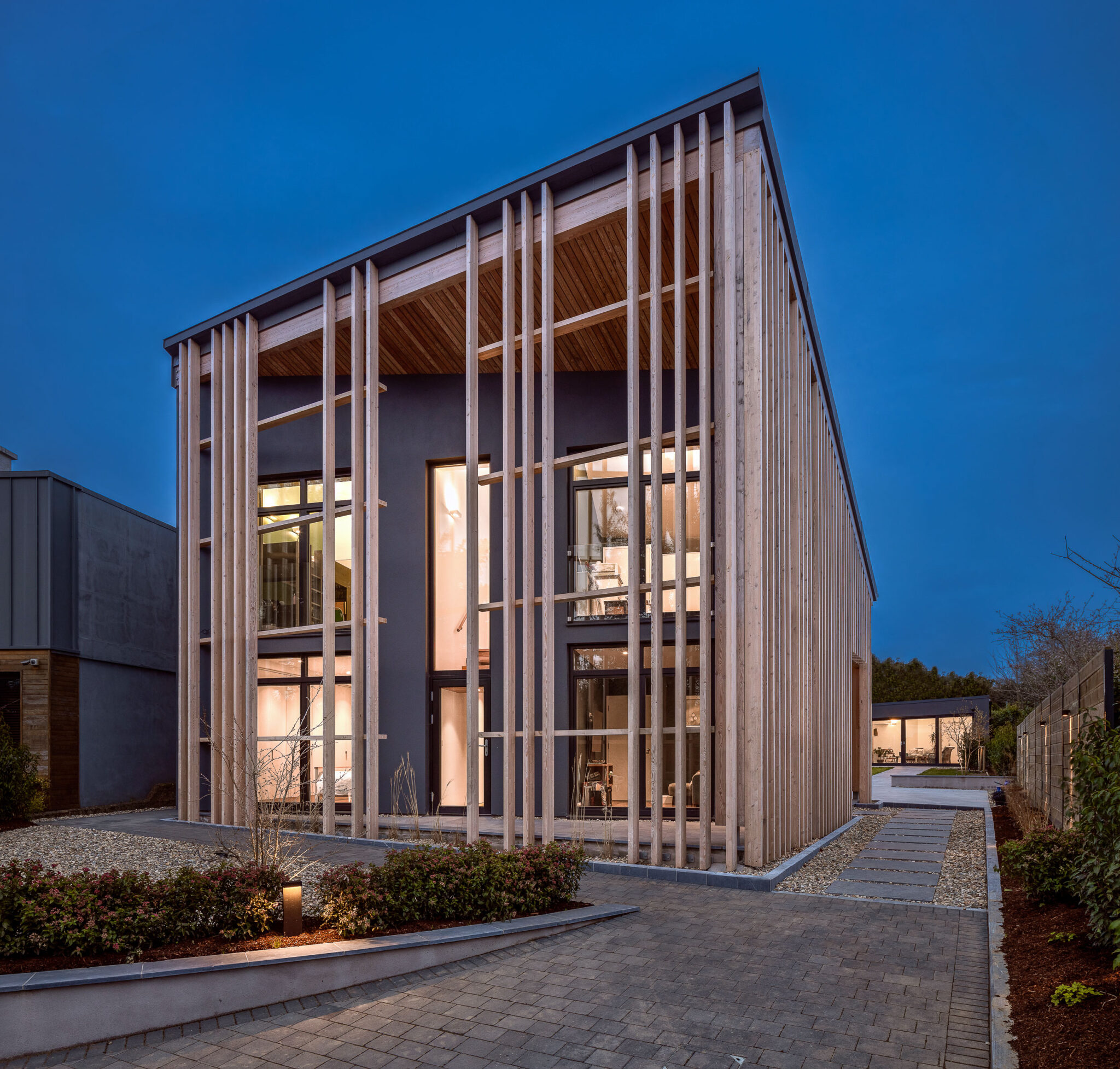 timber screen elevation
